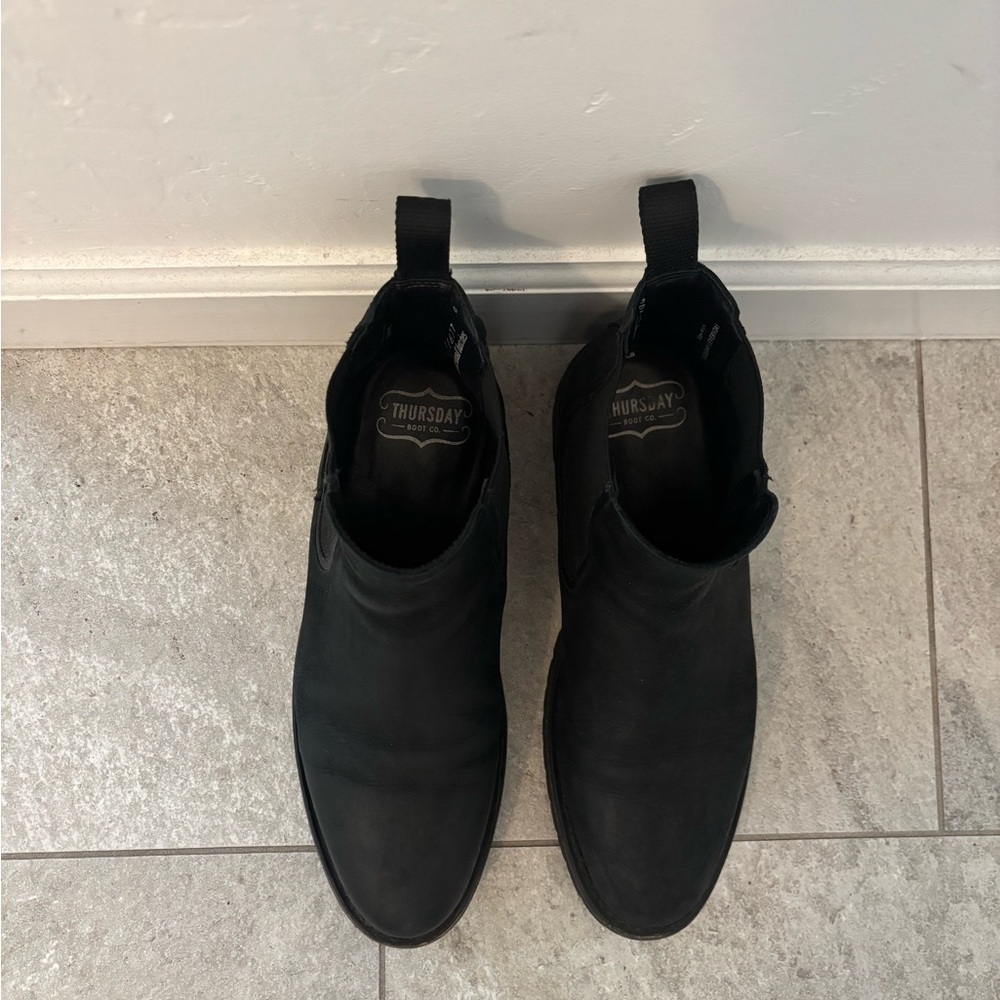 Thursday Boot Company “Legend” Black Matte Chelsea Boots